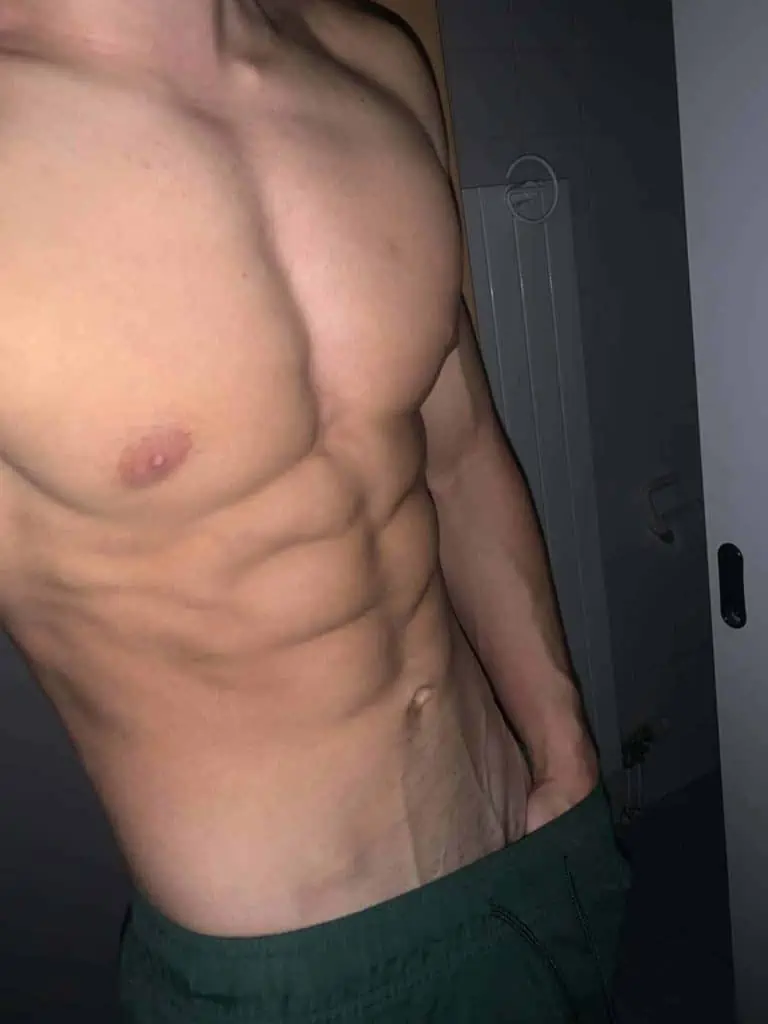 sexy muscular man on snapchat